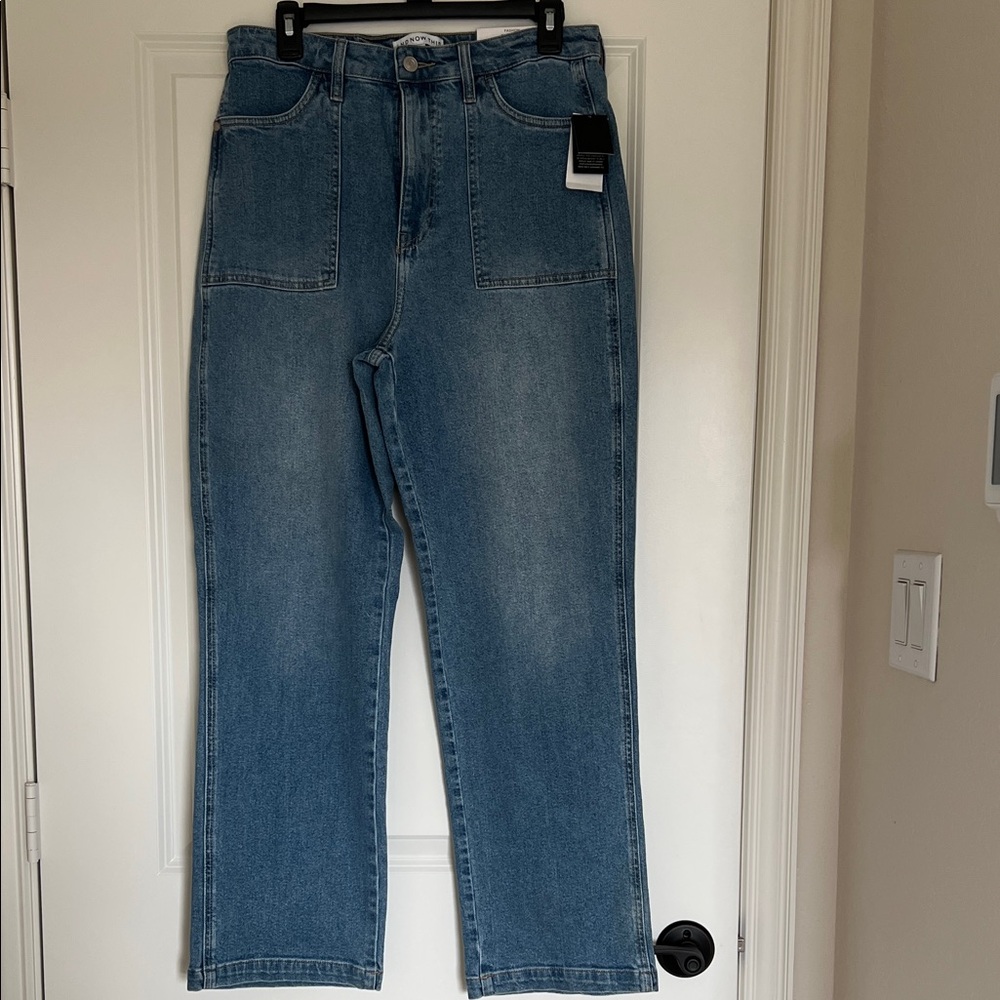 And Now Women's High Rise Blue Jeans - Picture 2 of 5